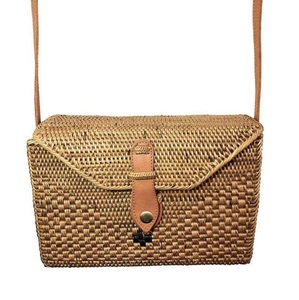กระเป๋าถือหวายสานมือสำหรับผู้หญิงที่ทำจากหวายสานด้วยมือเป็นมิตรกับสิ่งแวดล้อมกระเป๋าถือสำหรับฤดูร้อนของผู้หญิงทำโลโก้ในเวียดนาม - Product Image 4