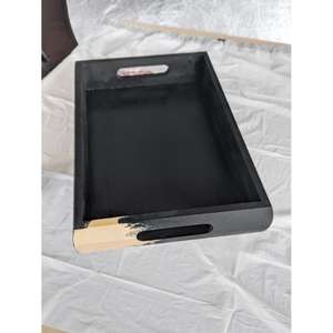 ถาดเสิร์ฟอาหารไม้แท้สไตล์คลาสสิกถาดเก็บของในห้องครัว - Product Image 2