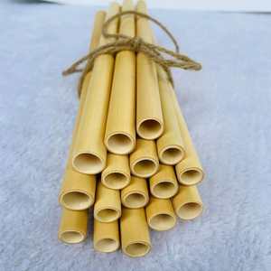 Prix le moins cher pour la paille de bambou réutilisable naturelle de haute qualité/paille en fibre de bambou jetable - Product Image 5