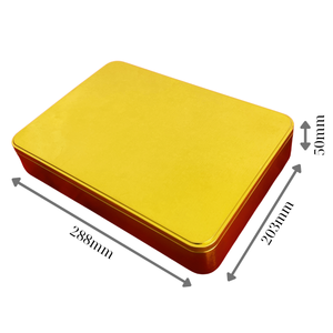 OEM personalizable en relieve 0,23mm de espesor lata de metal grado alimenticio caja de regalo vacía caramelos goma de mascar azúcar chocolate almacenamiento - Product Image 1