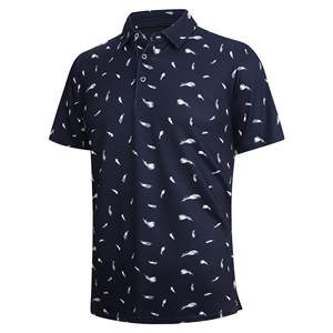 Polo de luxe imprimé cool de haute qualité pour hommes Logo brodé en coton à col montant Chemises polo grande taille pour hommes - Product Image 1