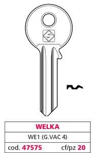 Chiave Ottone We1 (g. Vac 4) Welka - Product Image 1