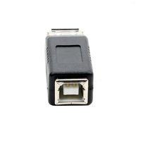 USB 2,0 AF/BF enchufe tipo A hembra a tipo B hembra adaptador conector convertidor Compatible con computadora Disco Duro impresora Cámara