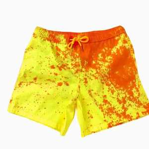 Vente en gros de shorts de plage respirants doux de couleur unie personnalisés avec fermeture à cordon pour la natation de surf et les vêtements de pêche décontractés - Product Image 1