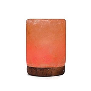 Cilindro completo orgánico autorizado GMP, lámpara de sal del Himalaya, Bombilla de cable eléctrico tallada, decoración del hogar, artesanías naturales auténticas - Product Image 6