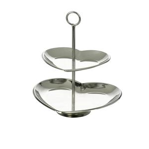 Soporte para servir postres y pasteles de diseño vintage, forma redonda, con acabado dorado, para decoración de fiestas de cumpleaños o bodas. - Product Image 2