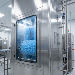Machine de lavage et de séchage de verre verticale professionnelle à grande vitesse YBKE, système de contrôle du moteur PLC, 380V 12.5KW 2500x3000mm, 1 an de garantie - Product Image 3