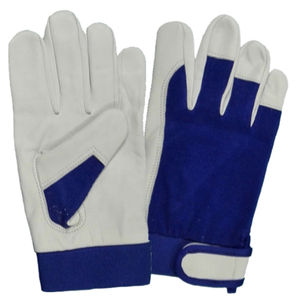 Nouvelle arrivée de gants de travail pour hommes avec impression de logo personnalisé en cuir de chèvre grainé/cuir de vachette pour adultes - Product Image 5