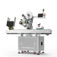SKILT desde 1998 Máquina de etiquetado de tubos de recolección de sangre automática con impresora para máquina de etiquetado de jeringa de ampolla de tubo