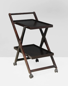 AK Brass Decorative <b>Metal</b> 2 Tier Marble Bar Carts <b>With</b> Gold Finished Luxury Serving <b>Trolley</b> For Hotel Serving / Bar Accessories - Product Image 3