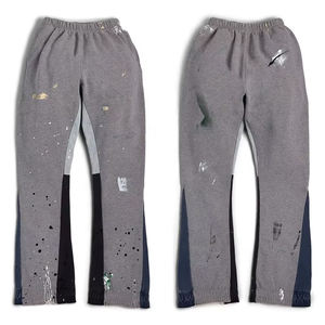 Pantalones Deportivos Casuales de Pierna Ancha para Hombre con Logotipo Personalizado Directo de Fábrica, Pantalones de Felpa de Algodón con Pierna Ancha - Product Image 4