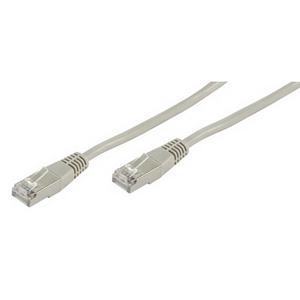 Cable de conexión CAT-6 gris de 30,0 m para redes de 1 GBit, accesorio para gestión de cables - Product Image 1