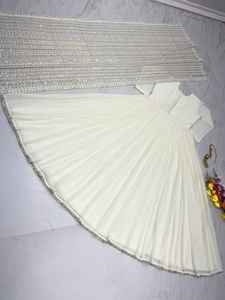 Launch – robe longue de soirée et Dupatta, ensemble de vêtements de styliste, tissu Faux Georgette, tenue traditionnelle, robe fantaisie décontractée - Product Image 5