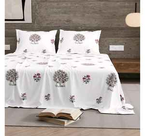 Drap de lit en coton de qualité supérieure, taille king size, 93x108, rayures, tissu non tissé en daim, doux, durable, offrant une forte absorption de l'humidité - Product Image 4