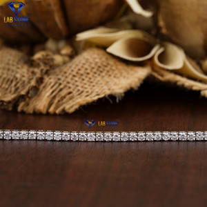 Pulsera de tenis de diamante de corte brillante redondo de 1,82 CT en joyería CVD/HPHT de oro blanco de 18 quilates - Product Image 3