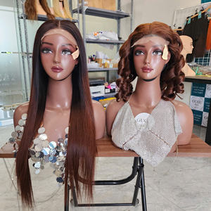 Perruque longue brune lisse fermeture de cheveux de haute qualité 5*5 cheveux humains de haute qualité - Product Image 5