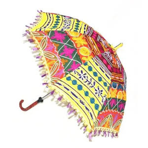 Parapluie manuel en métal à panneaux en dentelle, parapluie pliant en métal, parapluie de mariage à panneaux, parapluie manuel en métal pour la protection solaire UM20 - Product Image 2