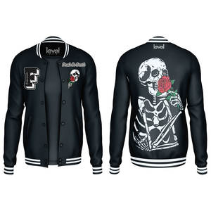 Chaquetas bordadas de alta calidad de fabricante OEM para hombre, uniforme de béisbol personalizado, chaquetas universitarias informales de lana Polar Letterman - Product Image 3