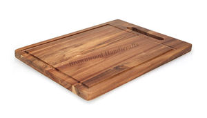Planche à découper en bois d'acacia massif fabriquée à la main planche de service moderne pour la cuisine à prix compétitif de l'exportateur indien - Product Image 3