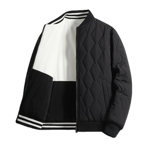 Veste de bombardier chaude d'hiver de style britannique pour hommes vêtements double face en polaire épaisse toile nouveau Streetwear manteau chaud surdimensionné variété - Product Image 1