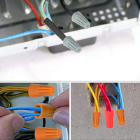 248/180/158 piezas/caja Terminales de aluminio de 75 ohmios con 1 pala, tapas de cable en espiral en caja, modelo rápido 12566