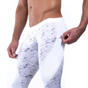 Haute qualité hommes Gym sport Compression Leggings séchage rapide entraînement Fitness porter confortable sans couture taille élastique en gros - Product Image 4