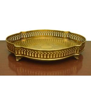ถาดเสิร์ฟอาหารทำจากทองเหลืองคุณภาพระดับพรีเมี่ยมสำหรับรับประทานอาหารที่หรูหราปรับขนาดและรูปทรงได้ตามต้องการ - Product Image 1