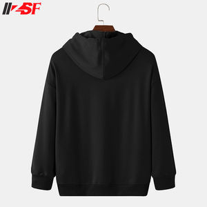 Invierno en blanco con capucha de talla grande para hombre Sudadera con capucha de algodón/poliéster polar Anti-Pilling y transpirable al por mayor - Product Image 2