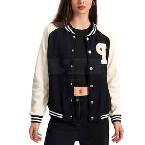 Hot Selling Custom Made Women's Letterman <b>Jackets</b> Unique Style with Cotton Filling for Winter Wholesale Price - Product Image 2
