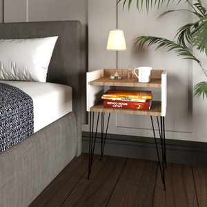 AFOSSA Modern Bedroom Nightstand Wooden Bedside Cabinet Convertible Multi-Purpose for Living Room From Turkey - Product Image 2