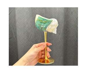 แก้วเปลือกหอยจากเวียดนามที่ได้รับแรงบันดาลใจจากท้องทะเลถ้วยแก้วเปลือกหอยธรรมชาติทำด้วยมือเหมาะสำหรับการปิ้งแชมเปญและไวน์สำหรับงานกิจกรรมต่างๆ - Product Image 2