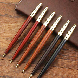 NW010 JR Brand Vintage Wooden Table <b>Pen</b> Metal Cap 0.7mm Writing Width Custom Logo Business Signature High-grade Gift Blue/Black - Product Image 2