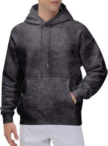 Sudadera con capucha de lavado ácido de lana de algodón de gran tamaño de diseño personalizado de alta calidad, Sudadera con capucha de lavado ácido para hombres - Product Image 5