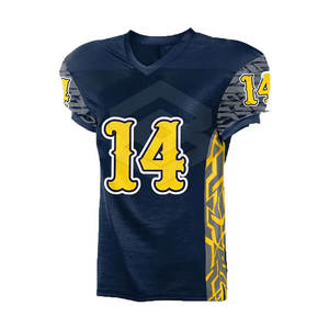 Ropa deportiva de fútbol americano profesional con logotipo personalizado, uniforme transpirable de manga corta, venta en línea para la temporada de verano - Product Image 2