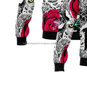 Blouson universitaire tendance pour homme 100 % laine, service OEM, mode urbaine estivale, col montant, broderie frontale - Product Image 5