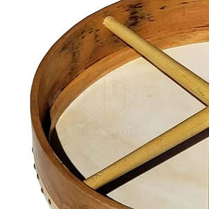 Under Tune Able 18 "Tambor Bodhran Cabeza de piel de cabra Hecho a mano Grabado Marrón oscuro Tambor Bodhran Tambor tradicional irlandés - Product Image 6