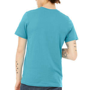 เสื้อยืดสำหรับผู้ชายผ้าฝ้าย100% สีล้วนระบายอากาศได้ดีสไตล์ใหม่ - Product Image 2