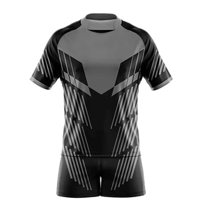 Bas prix Maillots d'uniformes de rugby entièrement personnalisés pour adultes et jeunes, entièrement par sublimation, ensembles de shorts en polyester 100% avec design de club - Product Image 6