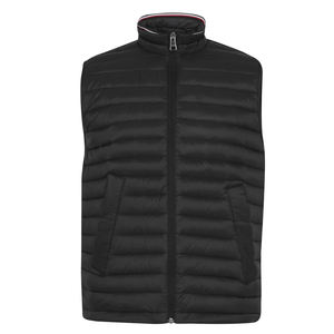 OEM ligero transpirable al aire libre Puffer Chaleco con logotipo personalizado hombres diseño con capucha hinchada chalecos de burbuja para el invierno fácil - Product Image 5