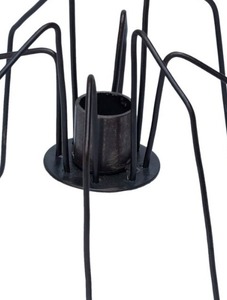 BOUGEOIR ARAIGNÉE NOIRE BONNE QUALITÉ FABRIQUÉ À LA MAIN DE FER THÉ LUMIÈRE Offre Spéciale BOUGEOIR DÉCORATIF VAISSELLE - Product Image 3