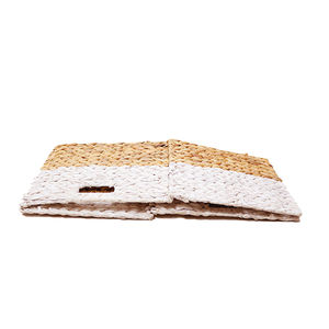 Cesta de Almacenamiento de Jacinto de Agua de Dos Tonos Artex Dong Thap con Asas para el Hogar - Product Image 6