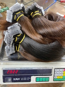 เทปติดผมมนุษย์แท้แบบเต็มหนังจากแหล่งกำเนิดของอินเดียที่มีหลายสีราคาถูก - Product Image 2