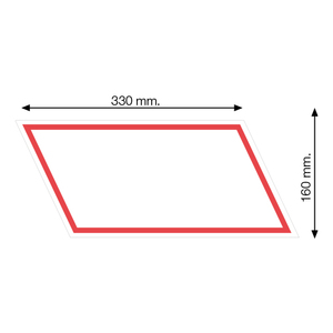 Pegatinas de PVC Blancas de Tercera Marca de 325X160 para Personalizar el Exterior de su Vehículo - Product Image 1