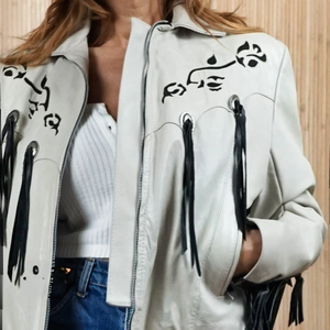 Fresh Article Customer Demand Design Zipper Leather Jacket High Demand Products Vintage Genuine Leather Jacket <b>For</b> Female - Product Image 4