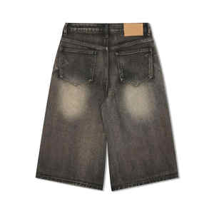 Shorts en tissu denim baggy surdimensionné lâche Vintage hommes jeans Shorts - Product Image 2