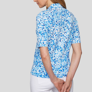 Nuevo diseño de moda Casual desgaste sublimación Polo camisa para damas precio competitivo logotipo personalizado impreso mujer Polo camisa - Product Image 2