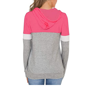 Women's High Quality <b>Long</b> <b>Sleeve</b> Hooded Pullover for Women Casual Hoodies Solid Lightweight Pullover <b>Tops</b> Sweatshirt With Pocket - Product Image 4