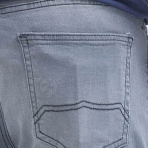 Pantalones Vaqueros Rectos de Estilo Deportivo Casual para Hombre, Duraderos, 100% Algodón Canvas, Color Personalizado, Lavado Oscuro de Invierno, Tinte Liso - Product Image 6