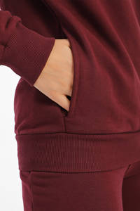 Conjuntos de gimnasio de moda de alta calidad de Color granate, chándal para UnisexTrending, chándal con logotipo personalizado de venta completa para hombres - Product Image 2