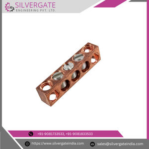 Haute qualité 14 trous cuivre barre de terre bornier de terre fil vis borne laiton lien neutre pour les Applications électriques - Product Image 4